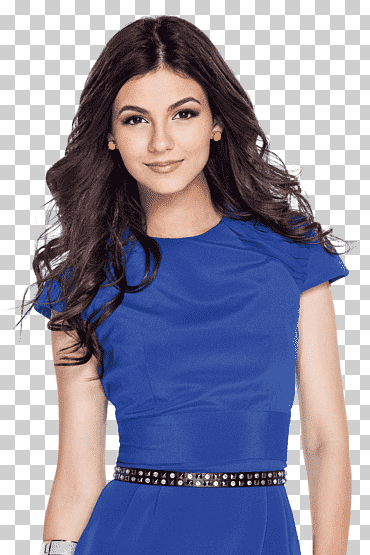 Vestido de manga azul para mujer, victoria justice tori vega victorioso, victoria justice, azul, gente, niña png