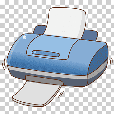 impresora de papel hardware dibujo, impresora de dibujos animados, personaje animado, electrónica, mueble png