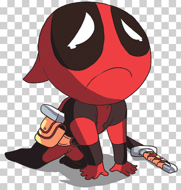 Deadpool tristeza masculina conoce tu meme chibi, animada Deadpool s, vertebrado, dibujos animados, personaje de ficción png