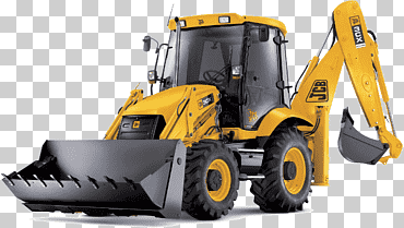 cargador frontal amarillo, excavadora retroexcavadora jcb, excavadora, técnica, modo de transporte, transporte png