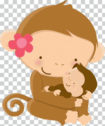 bebé monos etiqueta de la pared vivero bebé selva animales niño, mamá y bebé, amor, mamífero, gente png