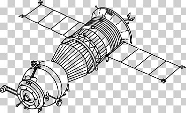 programa espacial soviético estación espacial internacional soyuz nave espacial dibujo, satélite, diverso, ángulo, astronave png