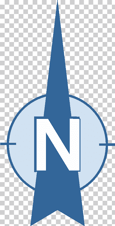 Azul y blanco n con el logotipo de la flecha, flecha norte flecha rosa, 5 estrellas, azul, ángulo, Reino libre png
