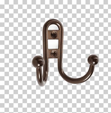 gancho bata bronce metal, gancho, diverso, baño, material png