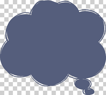 mensaje gris nube, pensamiento, cuadro de burbuja de pensamiento pintado a mano, pintura de acuarela, púrpura, azul png