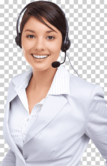 mujer usando auriculares con cable negro, servicio al cliente, llamada telefónica, centro de llamadas, telemarketing, micrófono, empresa, Servicio png