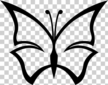 mariposa, mariposa contorno, púrpura, hoja, monocromo png