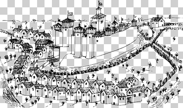 Roanne Concarneau edificio de la Edad Media, edificio, edificio, Francia, monocromo png