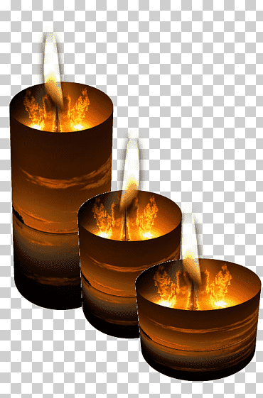 luz de la llama de la vela, velas encendidas, pintado, ardiente, mano png