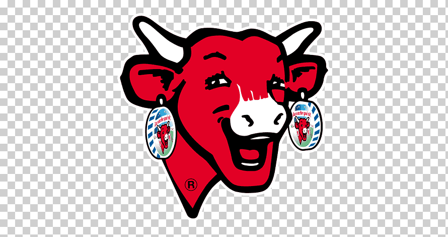 Рогатый скот The Laughing Cow Logo, корова, любовь, животные, сыр png.