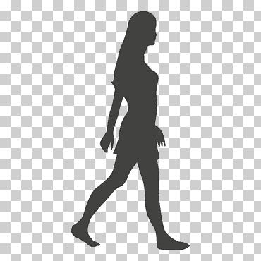 metraje de silueta caminando mujer, humano, animales, mano, humano png