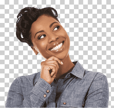 mujer vestida con camisa de manga larga con botones de color gris, sonrisa afroamericana mujer africana, mujeres felices, fotografía, mundo, negro png