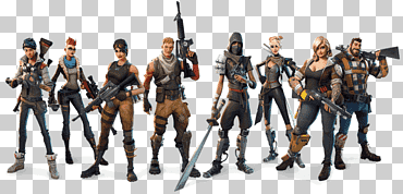 personajes fortnitos, juego de videojuegos épico de juegos de batalla de fortnite royale, diverso, juego, videojuego png