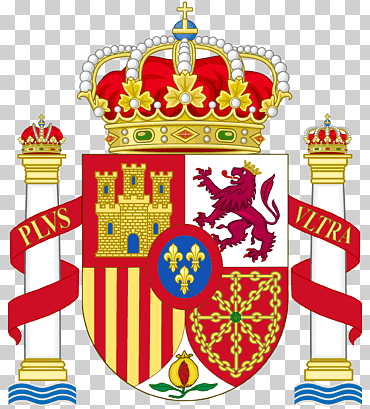 escudo de armas de España imperio español escudo de armas del rey de España, más ultra, España, escudo de armas de españa, escudo de armas png