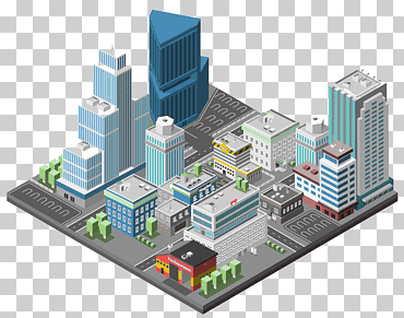 edificio ilustrador, edificio, Red de computadoras, electrónica, Gráficos 3d por computadora png