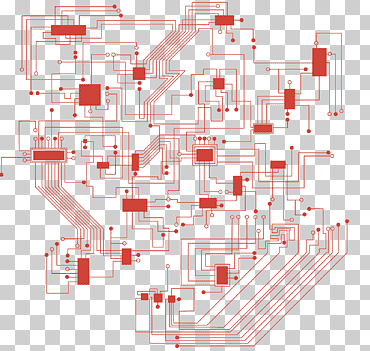 Ilustración de circuito electrónico rojo, red de computadoras placa de circuito impreso ilustración de circuito electrónico, circuito de tecnología física, ángulo, electrónica, rectángulo png