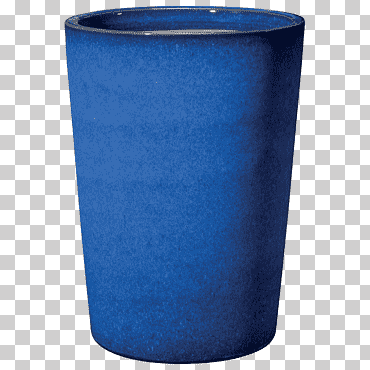 maceta de plástico azul cobalto cilindro, بسم الله الرحمن الرحيم, azul, vidrio de mesa, el plastico png
