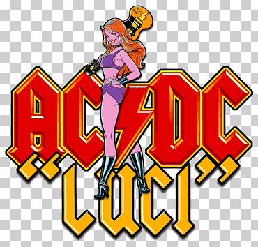 Ac / dc diseño gráfico de texto, ac dc, juego, logo, Angus Young png