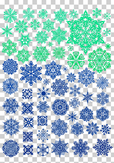 Ilustración euclidiana copo de nieve, diversa forma creativa copo de nieve, modelo, azul, invierno png