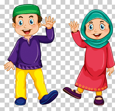Hombre y mujer, musulmán islam niño ilustración, pareja musulmana, amor, púrpura, niño png