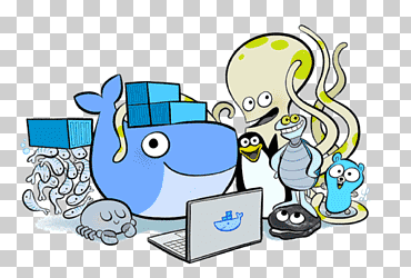 docker devops linux kernel github, contenedor, texto, logo, vertebrado png