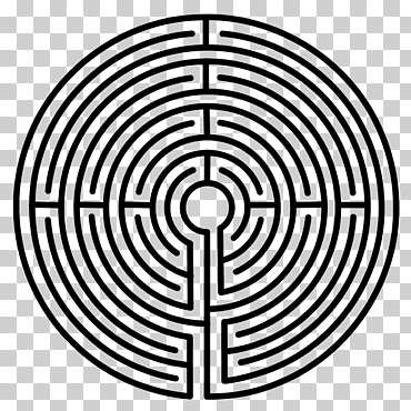 minotauro daedalus knossos chartres laberinto, laberinto, diverso, estructura al aire libre, monocromo png