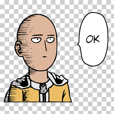 un golpe hombre saitama, un golpe hombre, blanco, niño, cara png