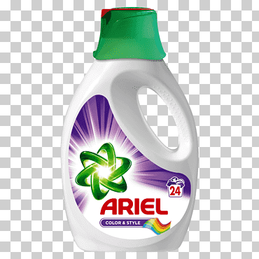 detergente de ropa ariel lavado, color, limpieza, jabón png