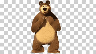 oso pardo ilustración, el oso, en el cine, dibujos animados, Masha y el oso png