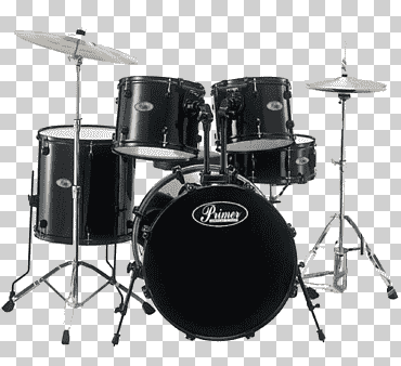 conjunto de tambores de imprimación negro, tambores de perlas tambores de caja tambor de hardware de platillo, tambor, tambor, tambor de bajo, percusión png