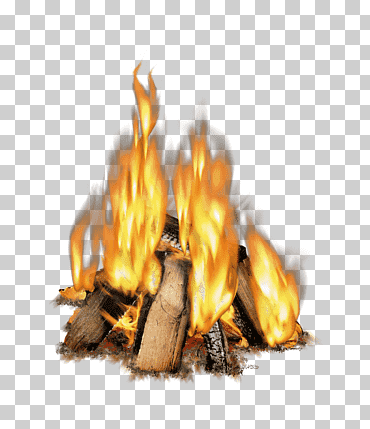 Ilustración de hoguera, chimenea de leña ligera combustión, fuego., vela, llama, cera png