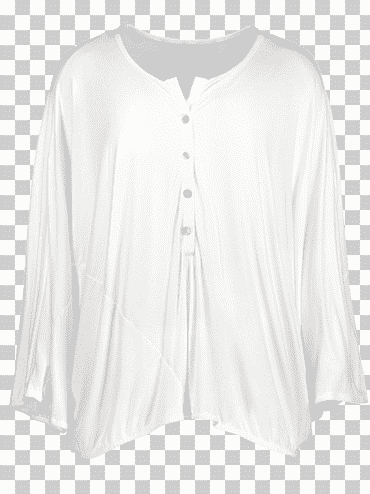 Blusa de manga corta con cuello redondo, blusa blanca, blanco, cárdigan, cuello en v png
