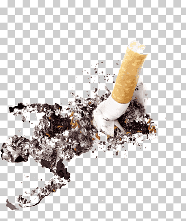 material de ceniza de cigarrillo, colilla, cuadro de material de hollín, fumar png