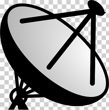 antena parabólica, antena, televisión, electrónica, monocromo png