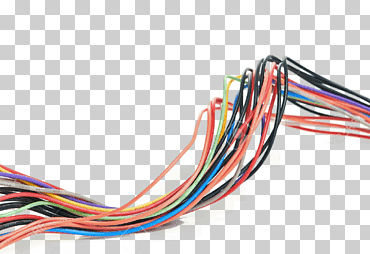 paquete de cables de colores variados, cables de red cables eléctricos y cable cable eléctrico, cables, Red de computadoras, cable de cables eléctricos, computadora png