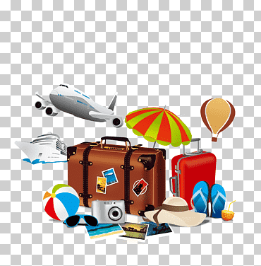 avión y maleta, empacadora coronada cebu legazpi bacolod, viajes de verano creativos, verano, fondo creativo, alojamiento png