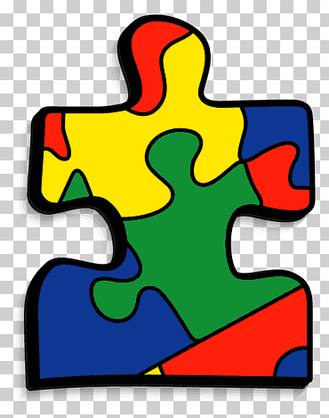 pieza de un rompecabezas multicolor, rompecabezas autismo trastornos del espectro autista, rompecabezas del autismo, niño, material, zona png