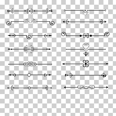 Diseños de corazones grises, línea divisoria retro, ángulo, blanco, texto png