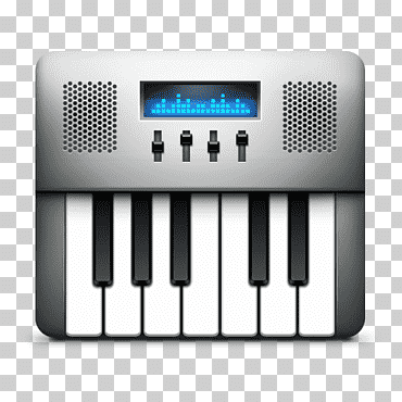 Ilustración de teclado electrónico gris, dispositivo de entrada de instrumentos musicales dispositivo electrónico de instrumentos electrónicos, configuración de audio midi, piano, piano digital, dispositivo electronico png