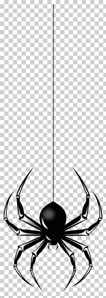 araña de halloween, araña de halloween s, lámpara, telaraña, en blanco y negro png