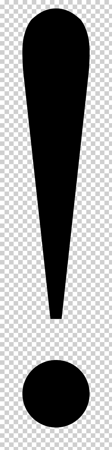 signo de exclamación greinarmerki signo interjección teléfono, teléfono, ángulo, negro, puntuación png