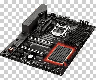 Intel Core Asrock lga 1151 placa base, placa base de dibujos animados, inteligencia, dispositivo electronico, hardware de la computadora png