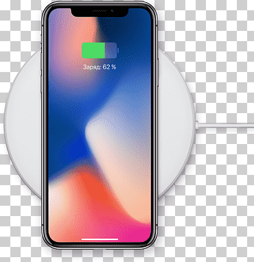 iPhone x adaptador de CA Apple iPhone 8 más Qi de carga inductiva, pantalla de iPhone, artilugio, caja del teléfono móvil, teléfono móvil png