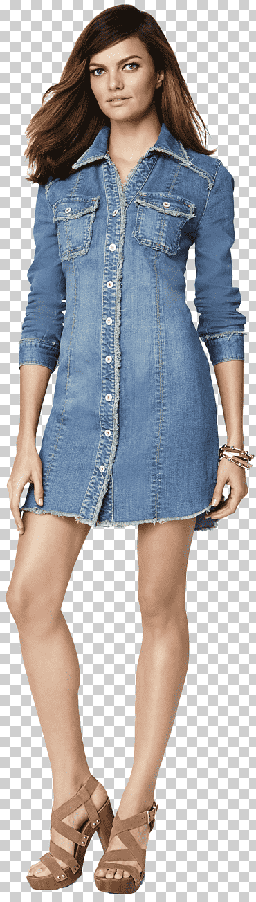 vaqueros de mezclilla vestido de moda casual, tejido denim, mujer, zapato, modelo png