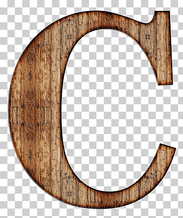 Ilustración de letra c marrón, mayúscula de madera c, diverso, alfabeto, marrón png