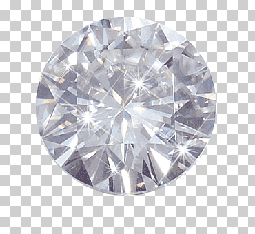 Cristal transparente, diamante blanco redondo., diverso, diamantes, claro png