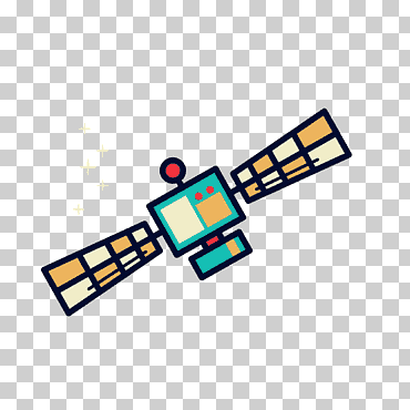 espacio exterior satélite de dibujos animados ilustración, nave espacial, diverso, ángulo, feliz cumpleaños vector imágenes png