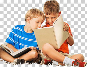 dos niños leyendo libros, leyendo libros de aprendizaje de educación infantil, niños, gente, leyendo, plan de estudios png