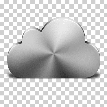 Logotipo de icloud, corazón blanco y negro, plateado liso., corazón, teléfonos móviles, ipad png