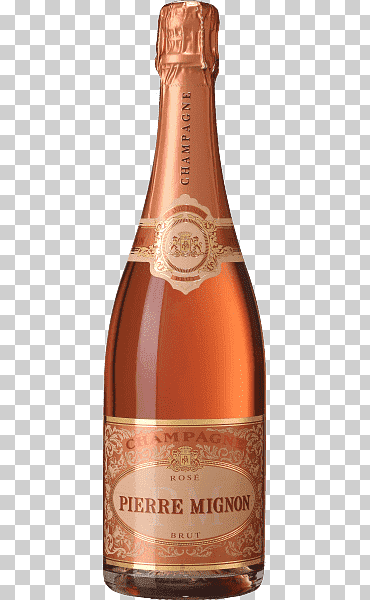 Botella de champagne pierre mignon brut rose, pierre mignon brut rosé, comida, champán, pierre png